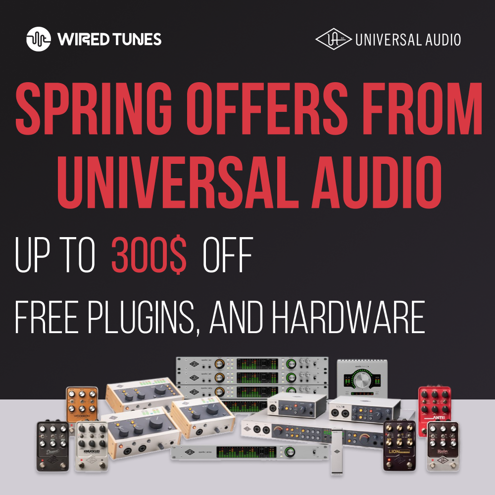 Spring Offers from Universal Audio: Up to €250 Off, Free Plugins, and Hardware