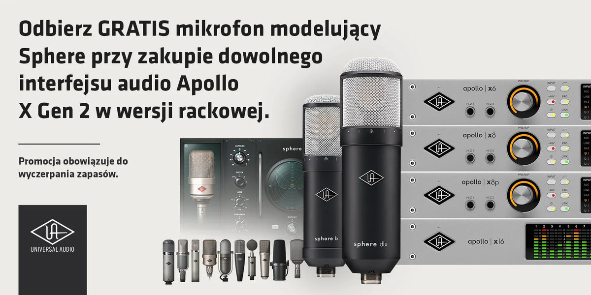 Universal Audio offer: rackmount Apollo X Gen 2 interfaces and Sphere LX and Sphere DLX microphones included free
