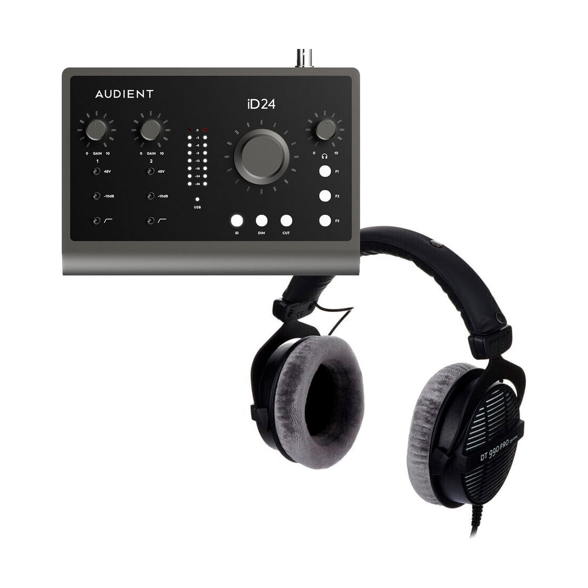 Audient iD24 + Beyerdynamic DT 990 Pro 250 Ohm