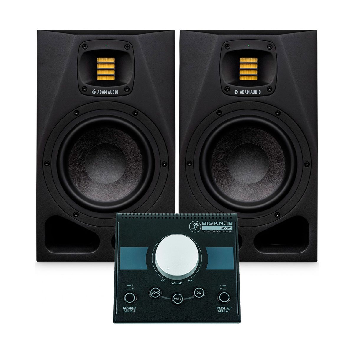 ADAM A7V + Mackie Big Knob Passive