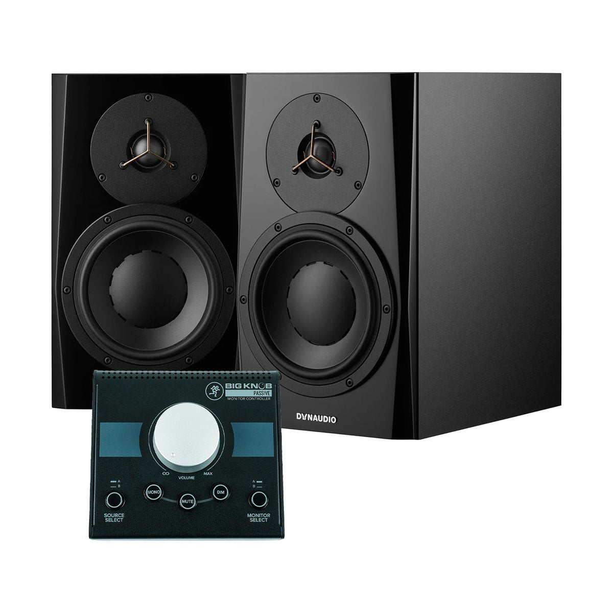 Dynaudio LYD 7 Black + Mackie Big Knob Passive