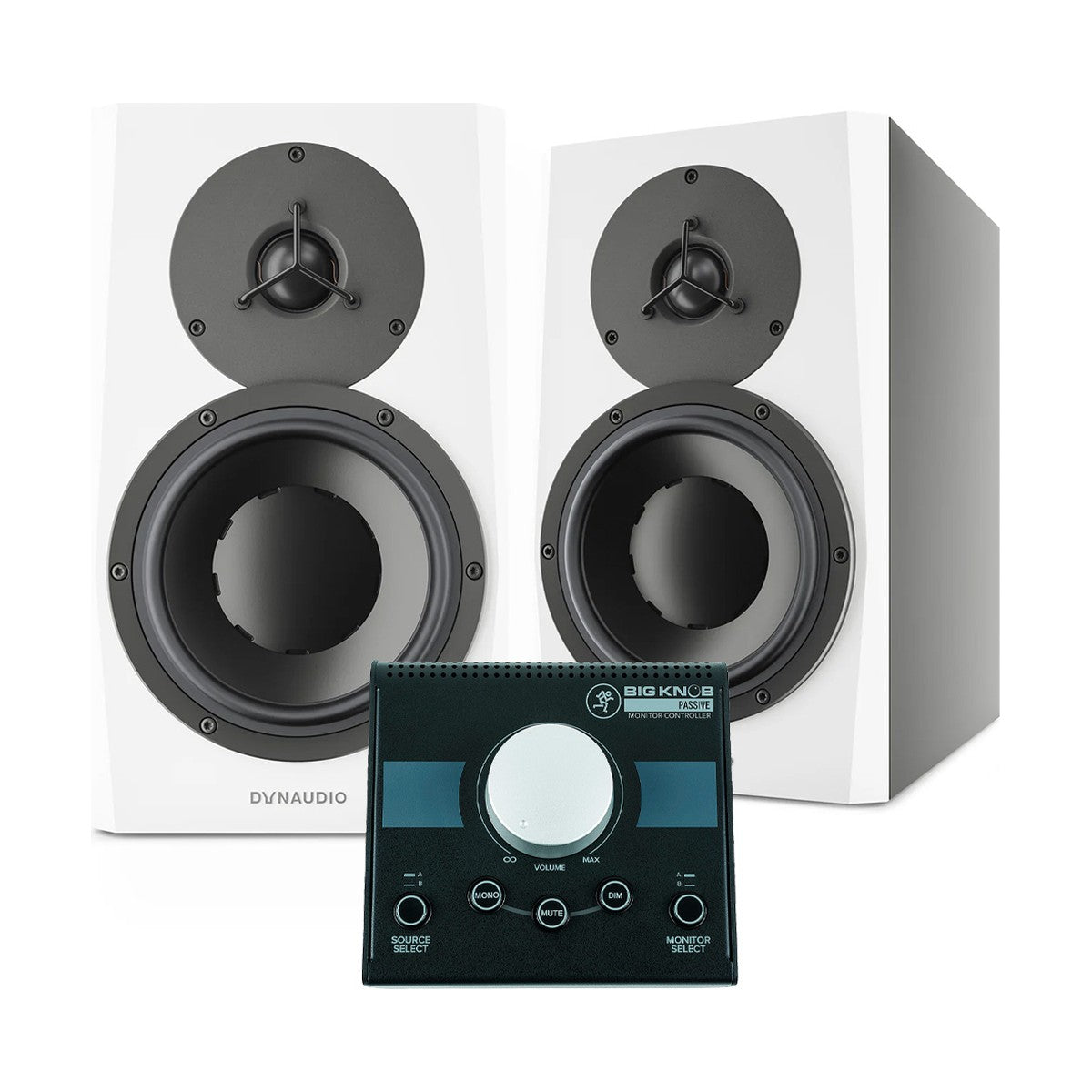 Dynaudio LYD 7 White + Mackie Big Knob Passive