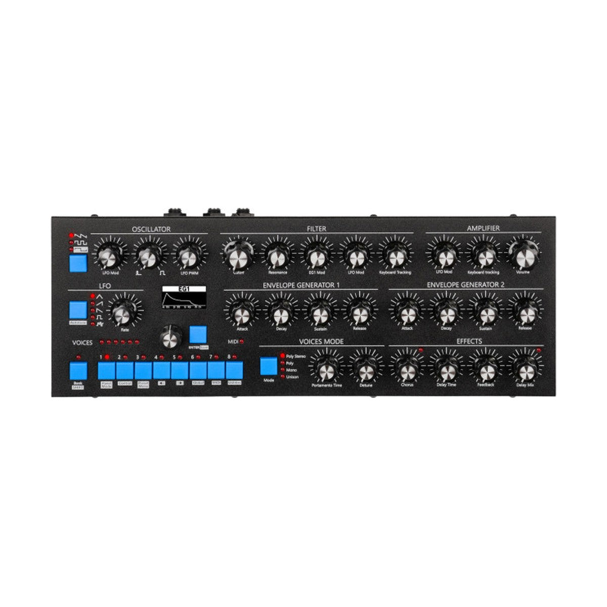 GS Music - Bree6 Desktop (Schwarz)
