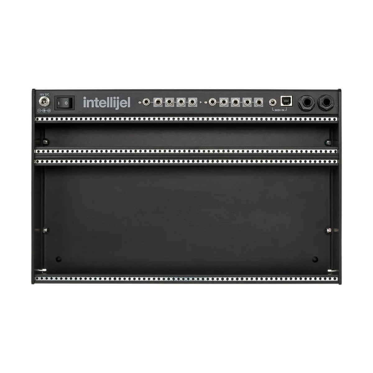 Intellijel Palette 4U x 62HP Schwarz (Stealth) angetriebenes Gehäuse