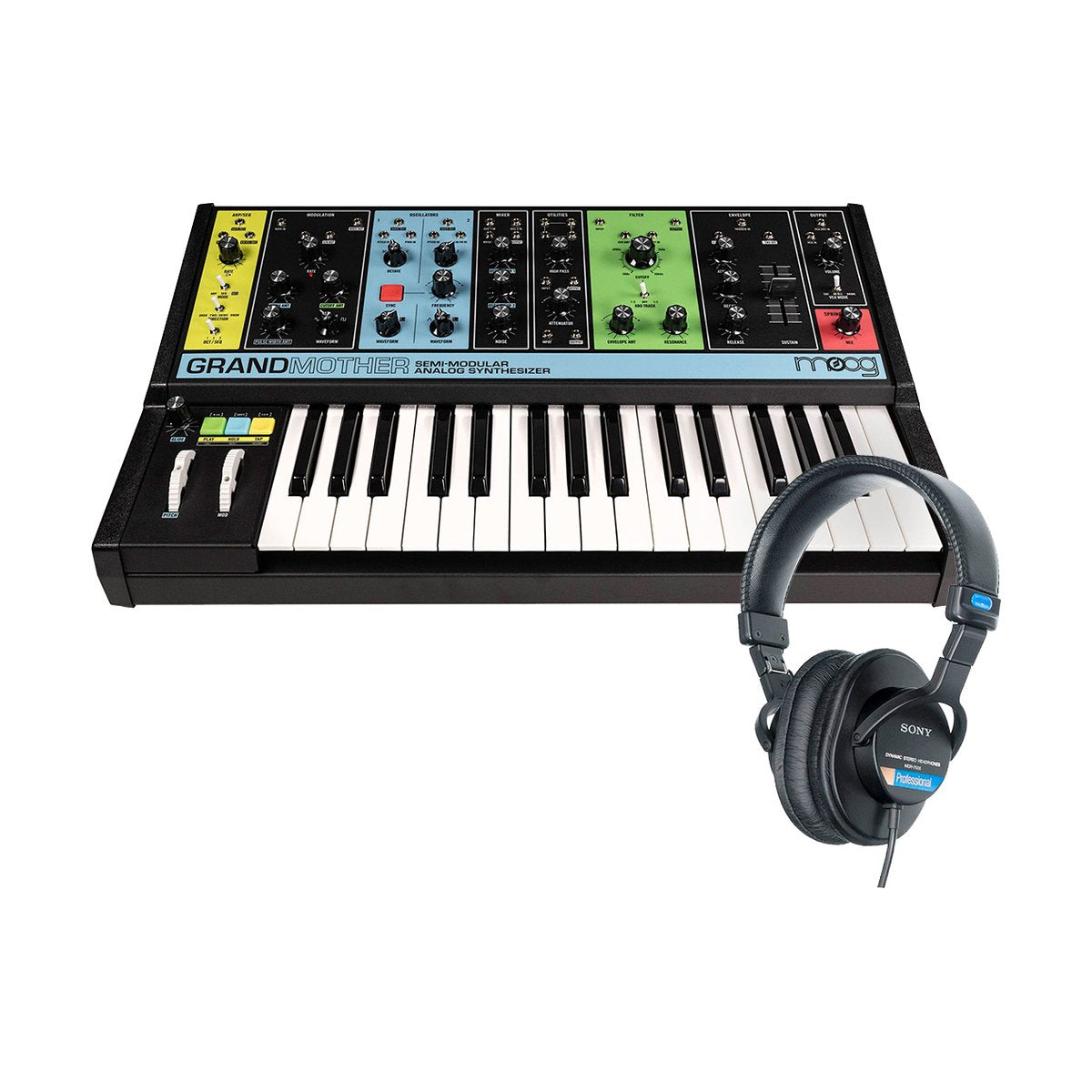 Moog Grandmother + Sony MDR-7506