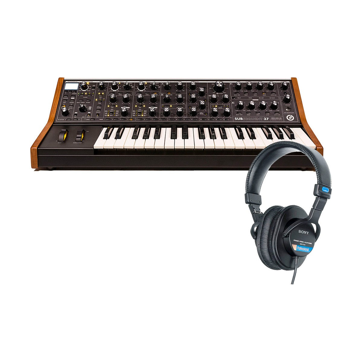 Moog Subsequent 37 Standard + Sony MDR-7506