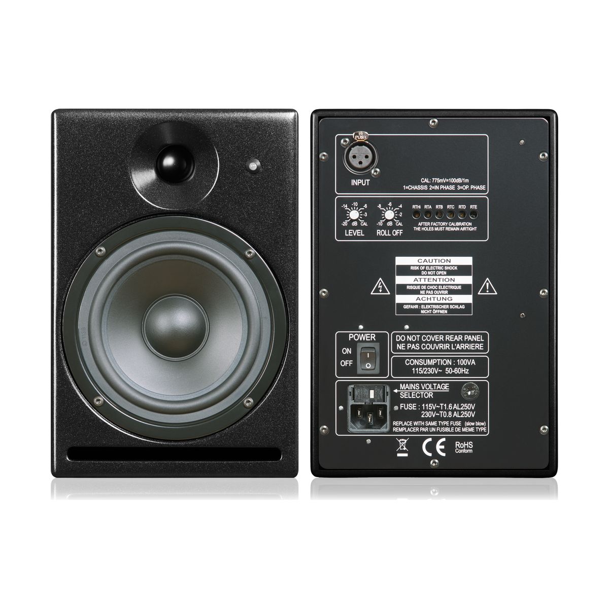 PSI AUDIO A 14 M Studio Metal Black - 2-way Active Studio Monitor