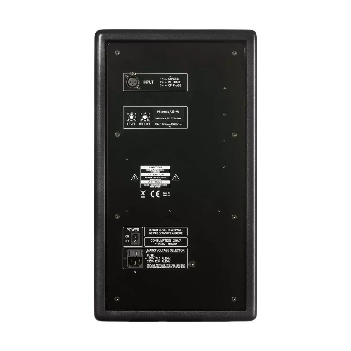 PSI AUDIO A23-M Metal Black