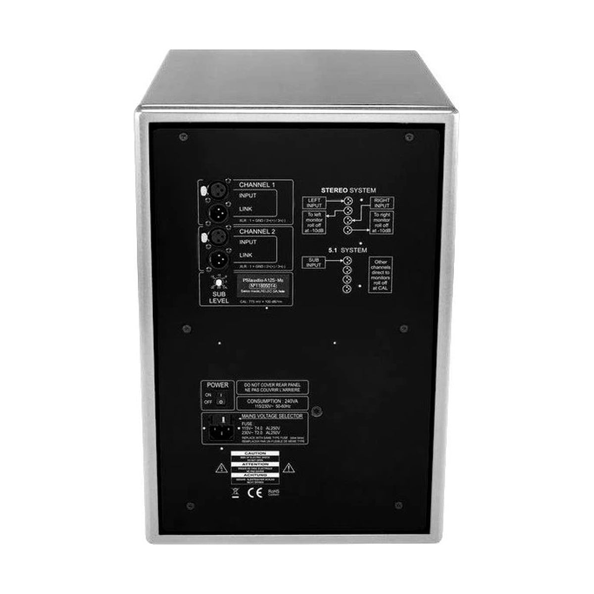 PSI Audio Sub A125-M Pure White