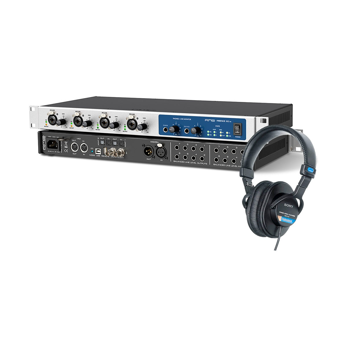 RME Fireface 802 FS + Sony MDR-7506