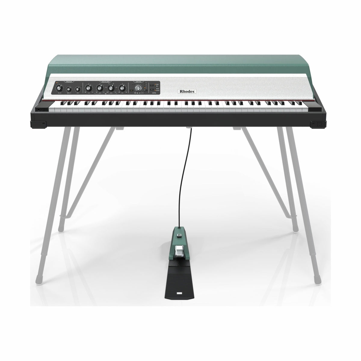 Rhodes MK8 Piano BLACK base w/o stand (Mint Turquoise)