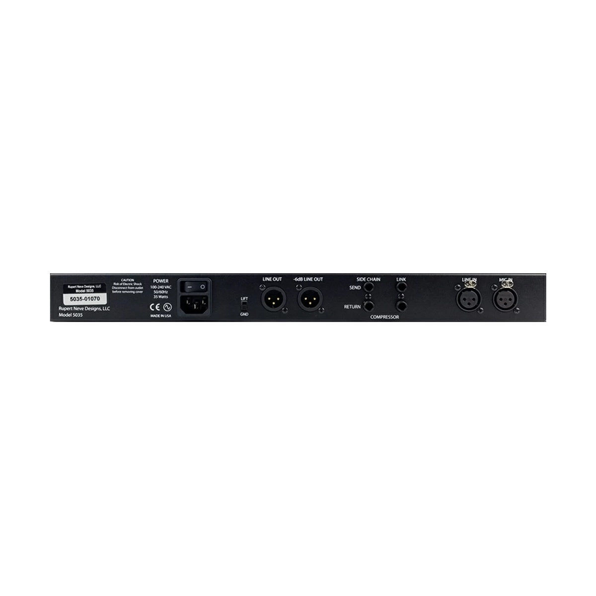 Rupert Neve conçoit le canal Shelford 5035