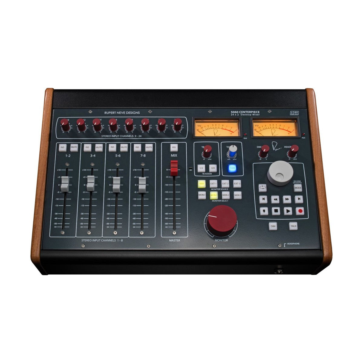 Rupert Neve Designs 5060 Centerpiece 24 x 2 Desktop Mixer- Now in Shelford Blue