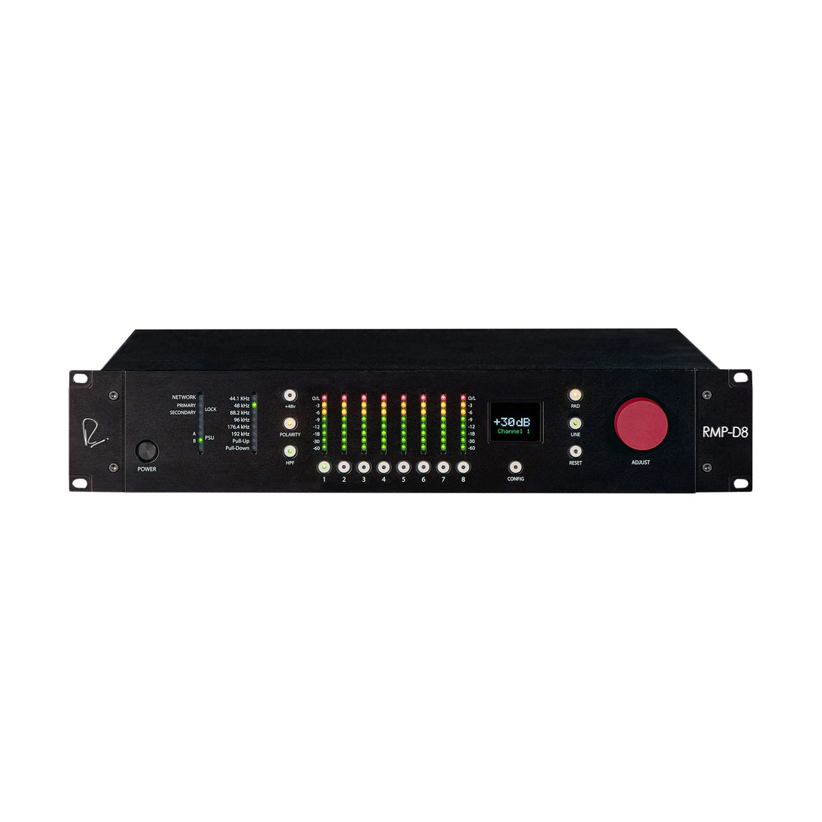 Rupert Neve Designs RMP-D8 8 canaux classe A télécommande Dante Mic Pre