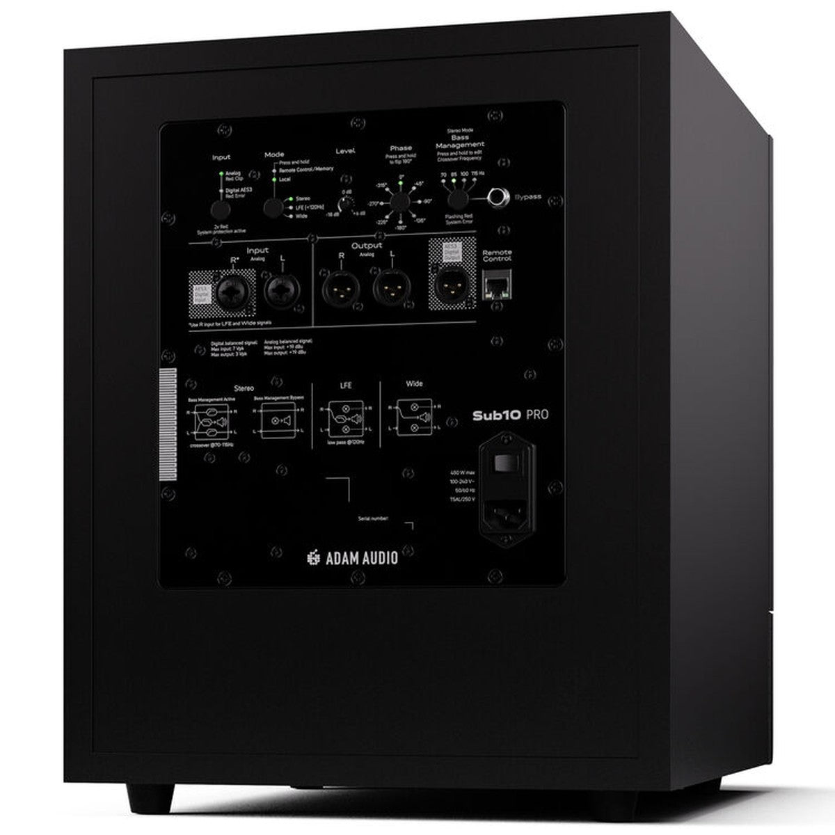 ADAM Sub10 Pro 10 inch Active Studio Subwoofer