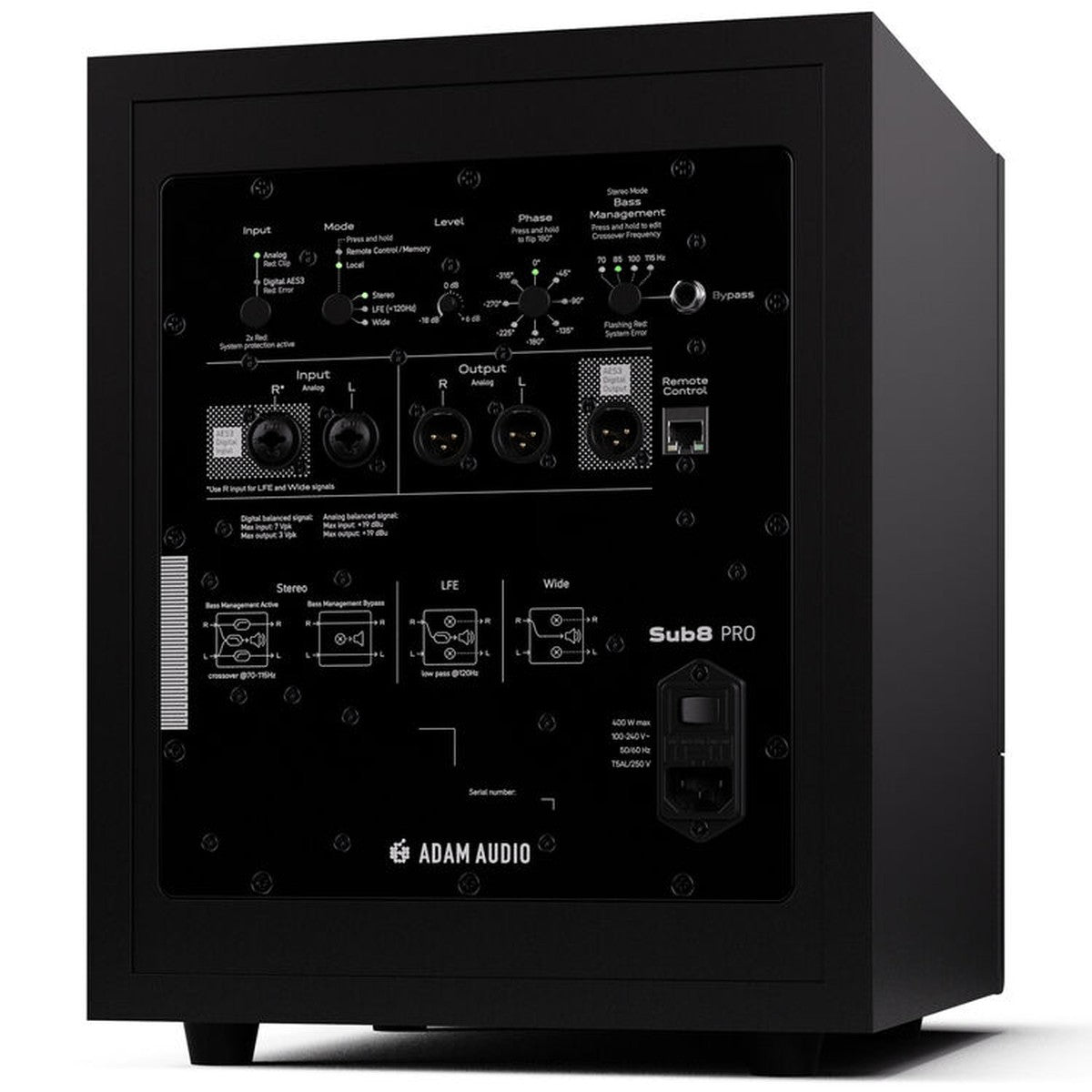 ADAM Sub8 Pro 8 inch Active Studio Subwoofer