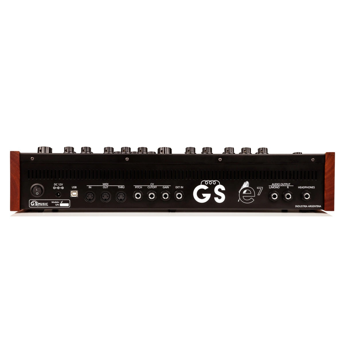 GS Music e7 Analog Polyphonic Synthesizer (Black/Red)