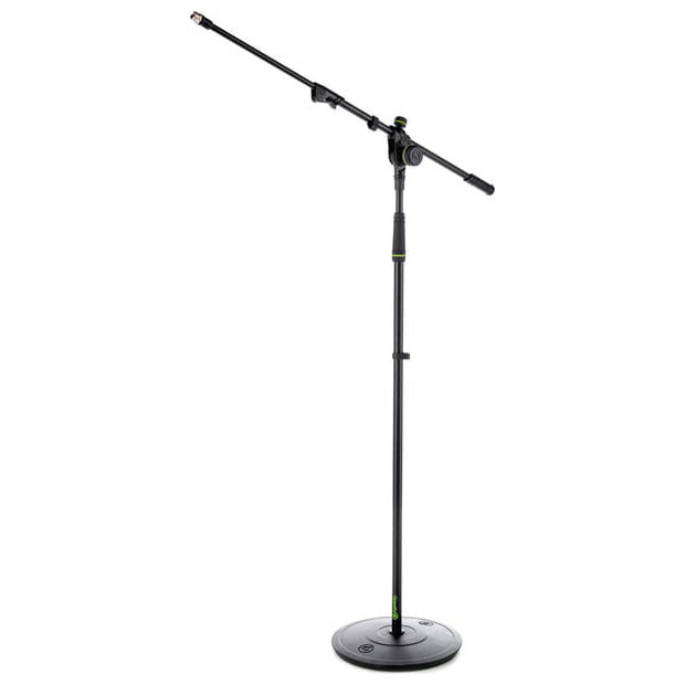 Gravity MS 2322 B - Pied de microphone, plaque de base circulaire, perche longue