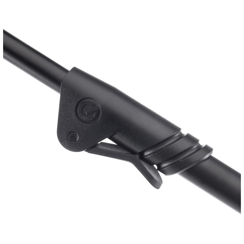 Gravity MS 2322 B - Pied de microphone, plaque de base circulaire, perche longue