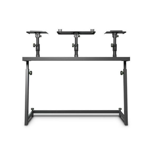 Gravity FDJT 01 – DJ-Pult mit verstellbarem Lautsprecher und Laptop-Ablagen