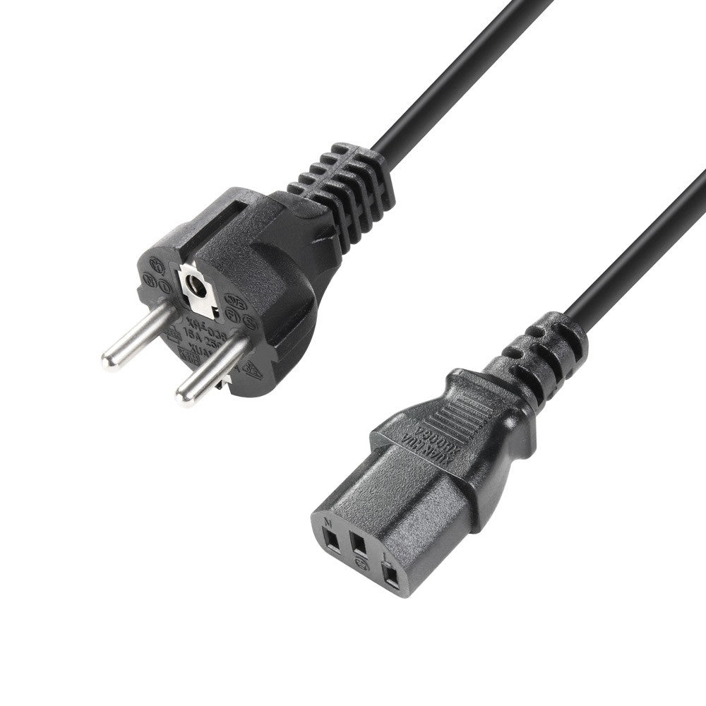 Adam Hall Cables 8101 KA 0300 - Cordon d'alimentation CEE 7/7 - C13 3 m