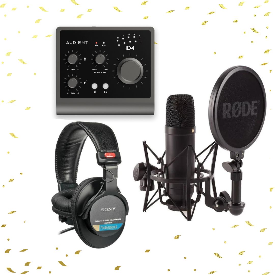 AUDIENT iD4 MKII + Kit RODE NT1-A + Sony MDR-7506