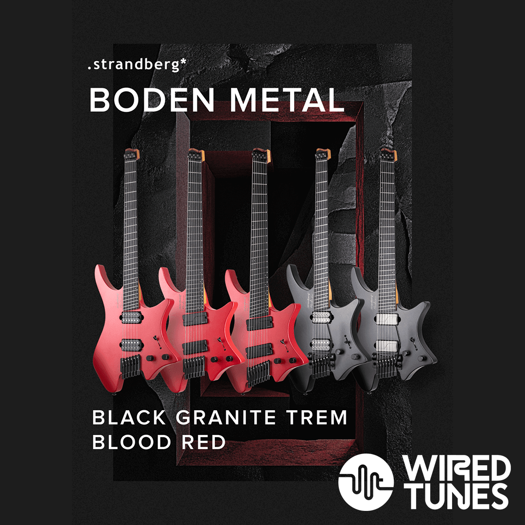 New from Strandberg – Blood Red and Black Granite Tremolo