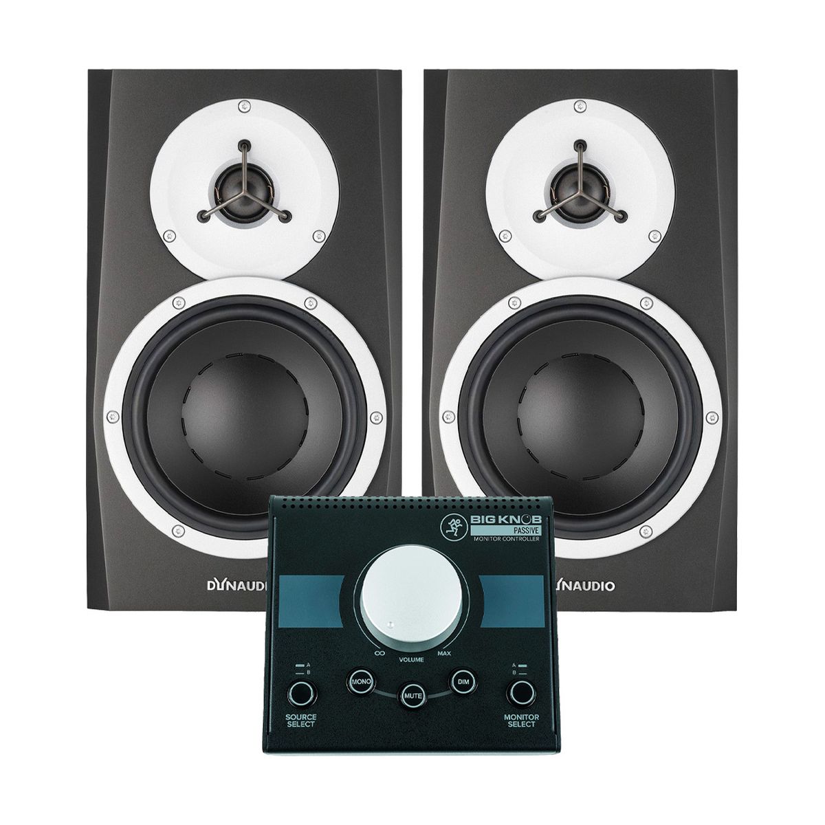 Dynaudio BM5 MKIII + Mackie Big Knob Passive