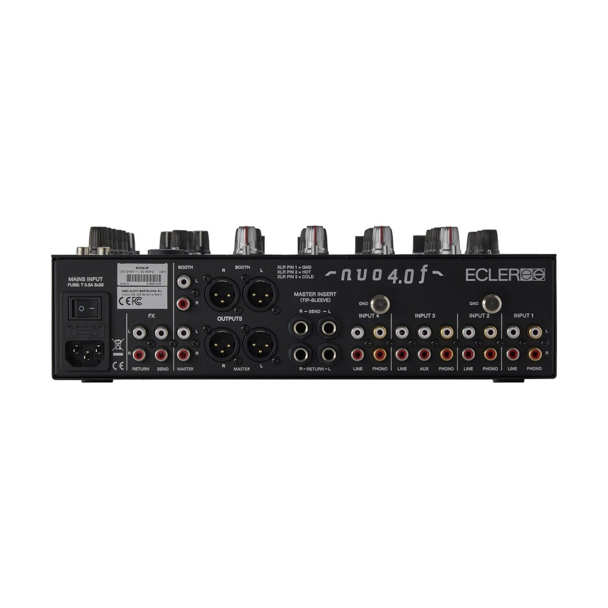Ecler NUO 4.0F Black - DJ Mixer