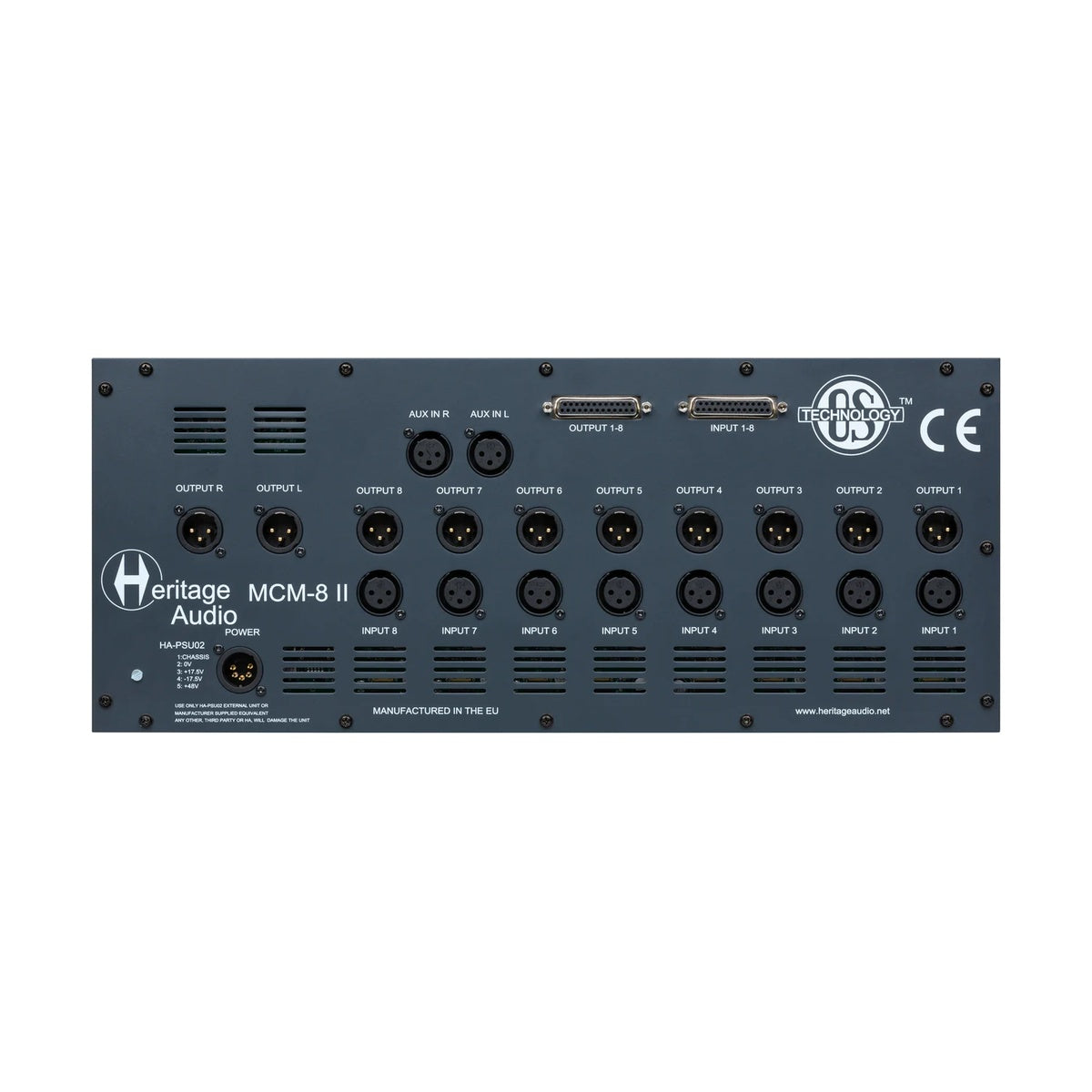 Heritage Audio 8 Slot 500 Series OST Enclosure with 10 Channel mixer