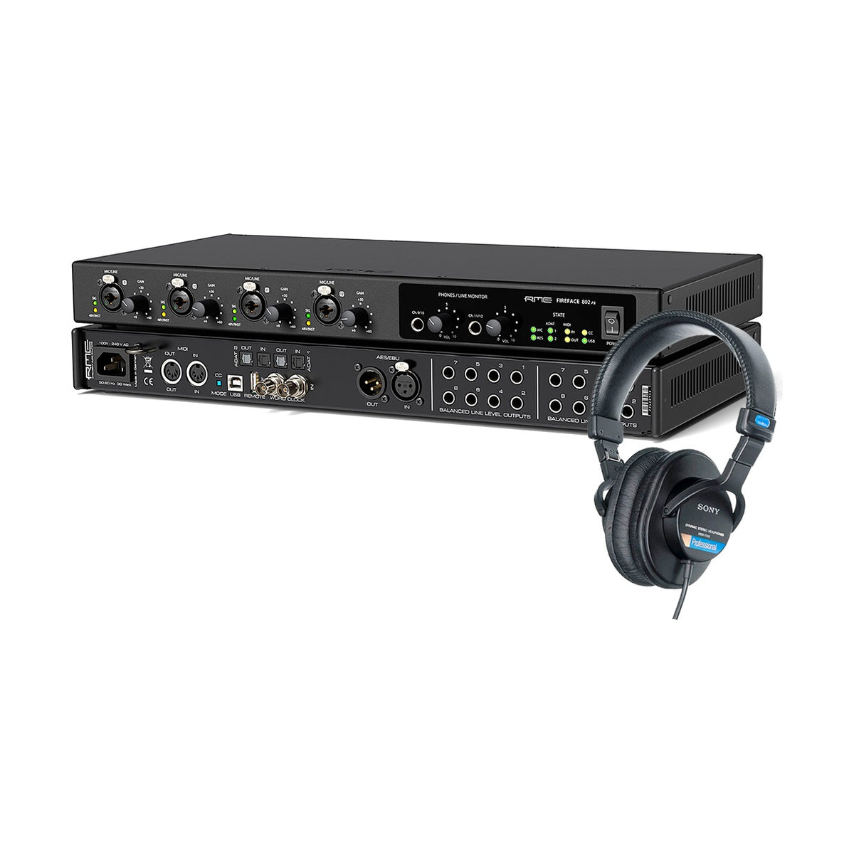 RME Fireface 802 FS Anniversary Edition + Sony MDR-7506