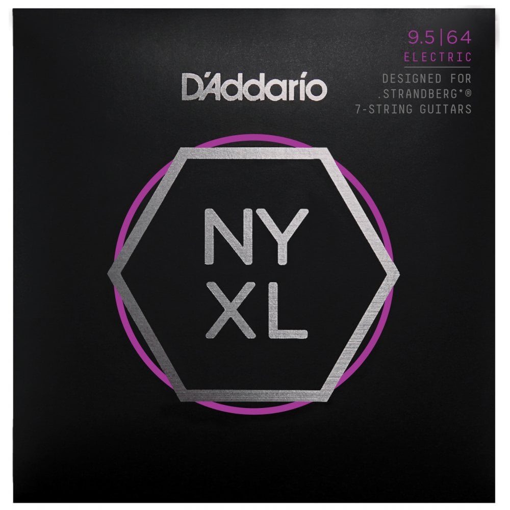 D'Addario NYXL09564SB Optimized Tension Strings for 7-string Strandberg (1 Set)