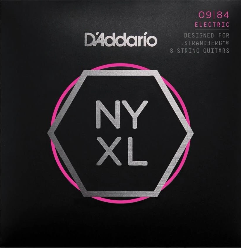 D'Addario NYXL0984SB Optimized Tension Strings for 8-string Strandberg (5 Sets)