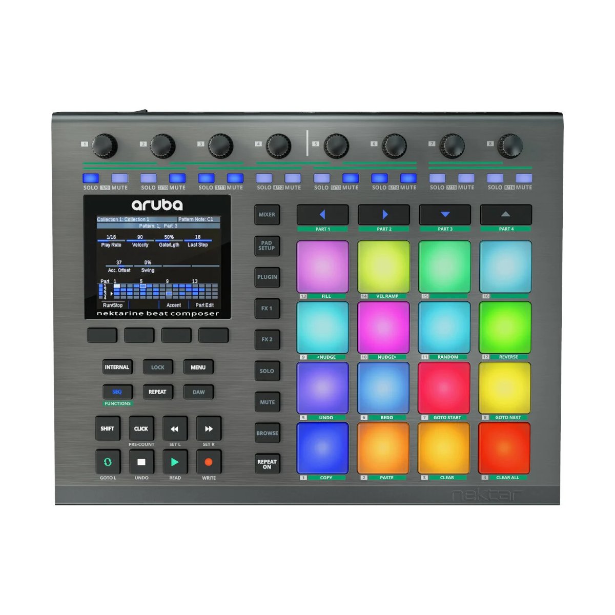 Nektar Aruba – Pad Controller with 16 RGB Pads
