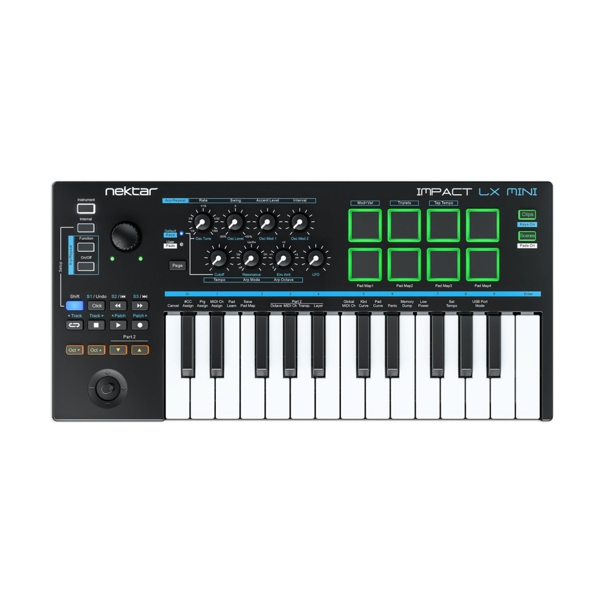 Nektar Impact LX Mini – Mini Keyboard with Pads
