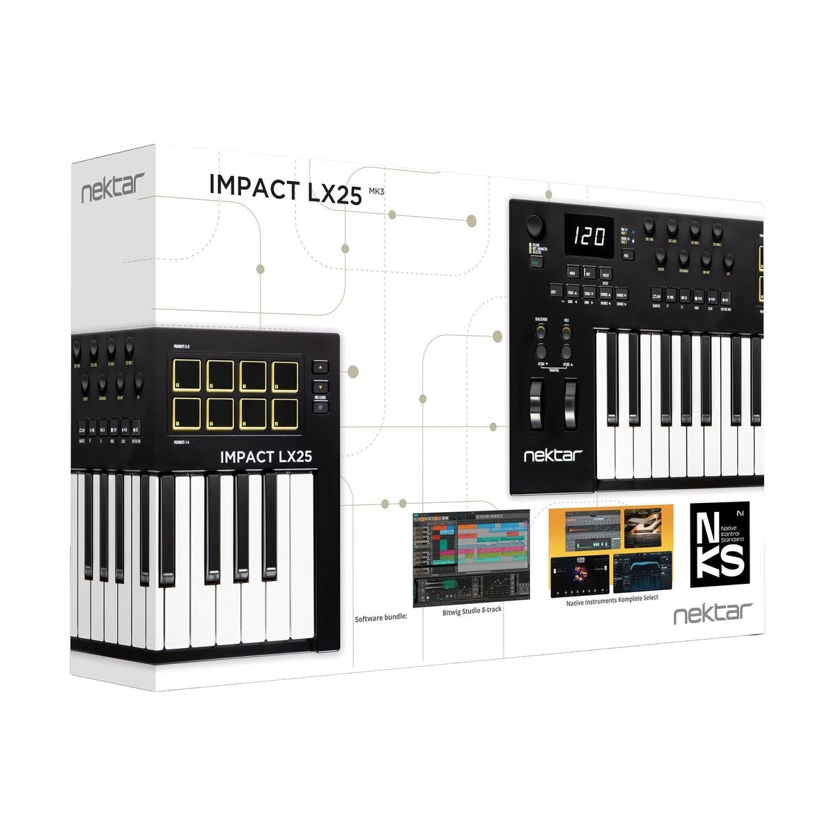 Nektar Impact LX25mk3 – Compact MIDI Keyboard, view 5