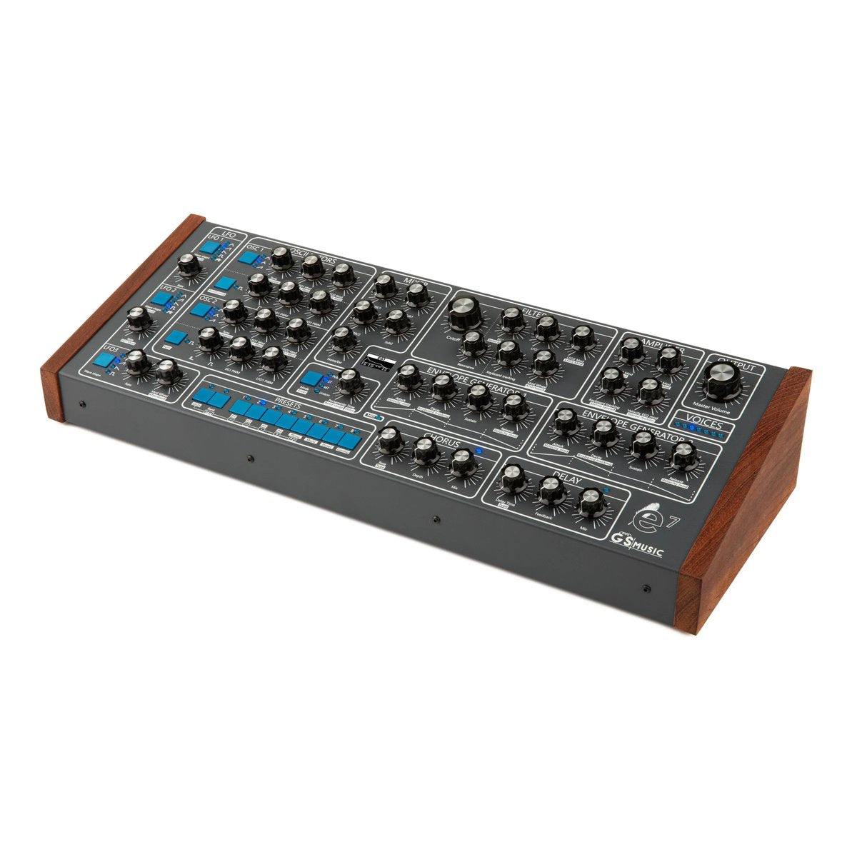 GS Music e7 Analog Polyphonic Synthesizer (Grey)