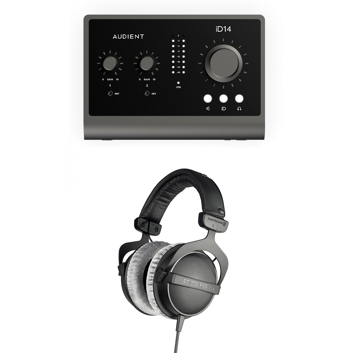 Audient iD14 MKII + Beyerdynamic DT 770 Pro 80 Ohms