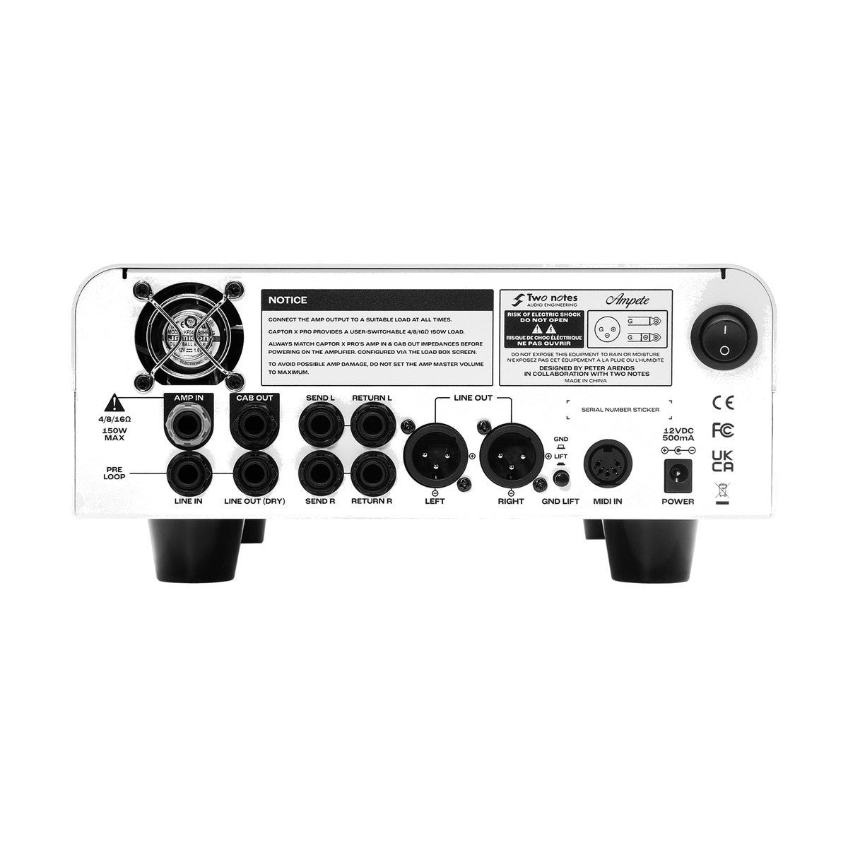 Two Notes Torpedo Captor X Pro – back panel