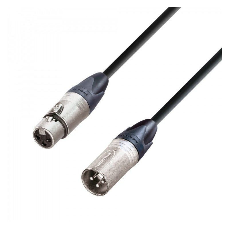 Adam Hall Cables K5 MMF 0150 - Câble micro Neutrik XLR femelle vers XLR mâle 1,5 m