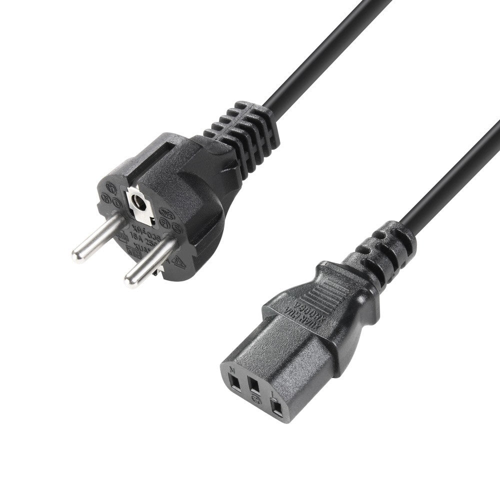 Adam Hall Cables 8101 KA 0300 – Netzkabel CEE 7/7 – C13 3 m