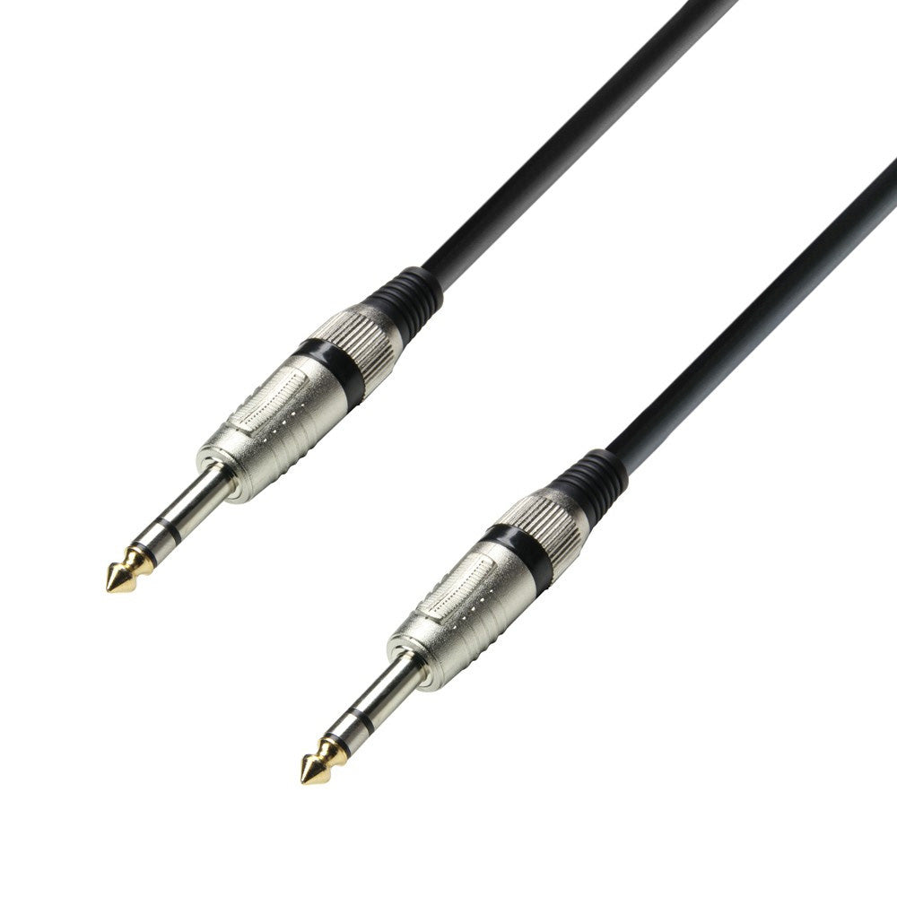 Adam Hall Cables K3 BVV 0150 - Câble audio Jack stéréo 6,3 mm vers Jack stéréo 6,3 mm 1,5 m