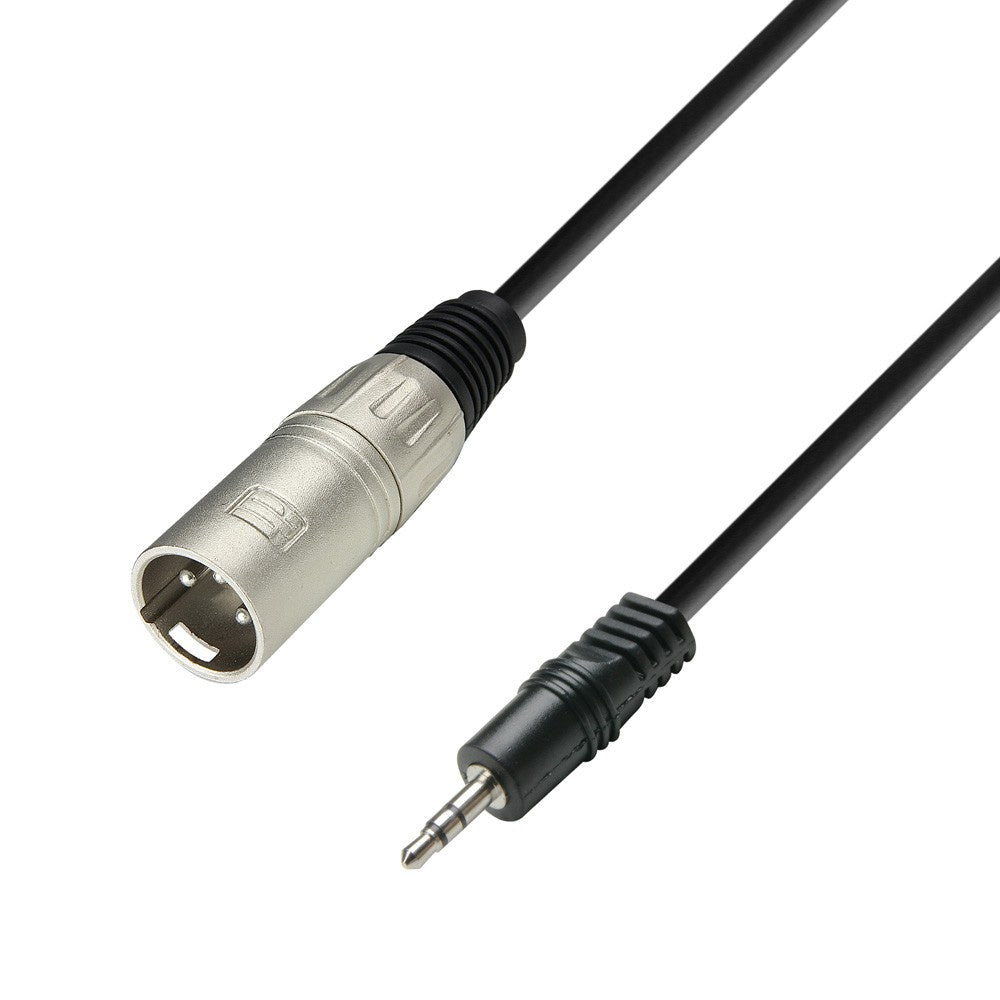Adam Hall Cables 3 STAR BWM 0300 – Audiokabel 3,5 mm Stereo-Klinkenstecker auf XLR-Stecker, 3 m