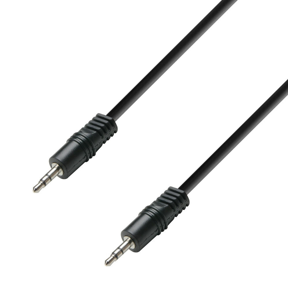 Adam Hall Cables 3 STAR BWW 0150 – 3,5 mm Stereo-Klinke auf 3,5 mm Stereo-Klinke, 1,5 m