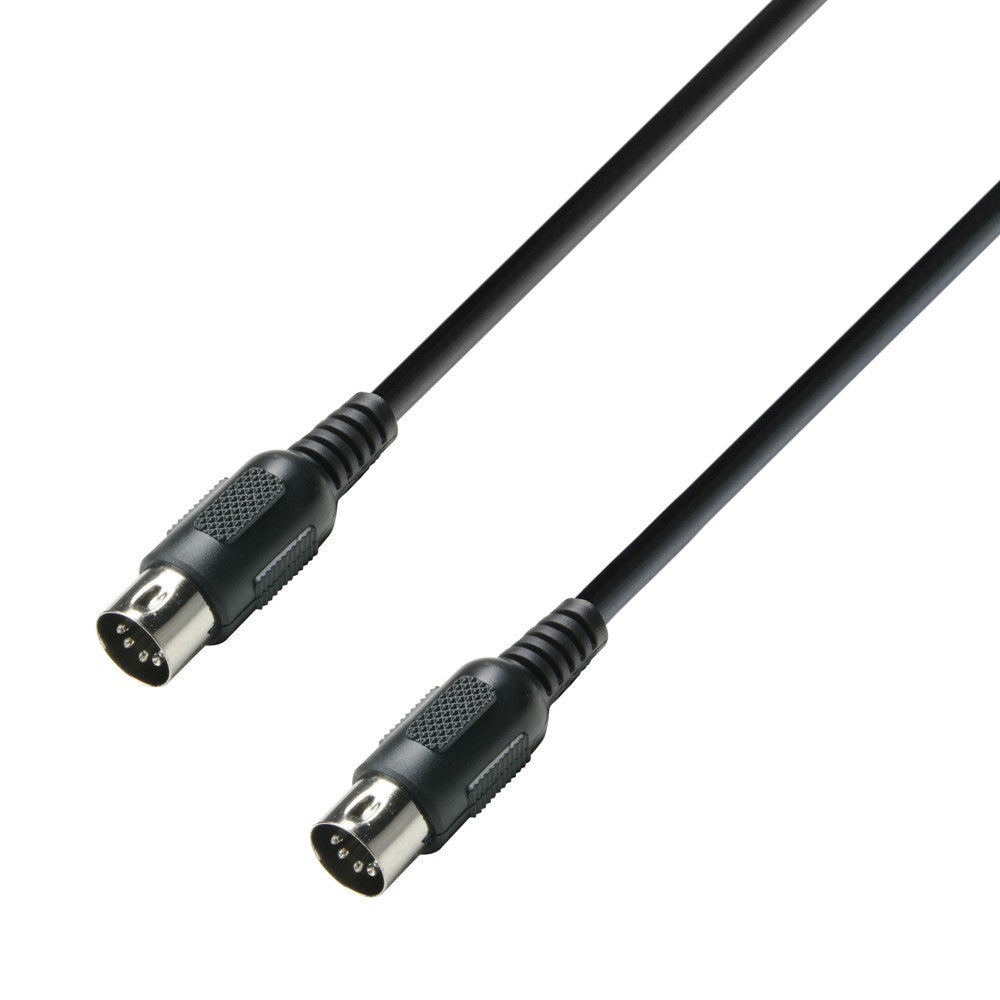 Adam Hall Cables K3 MIDI 0075 BLK - Câble MIDI 0,75 m noir