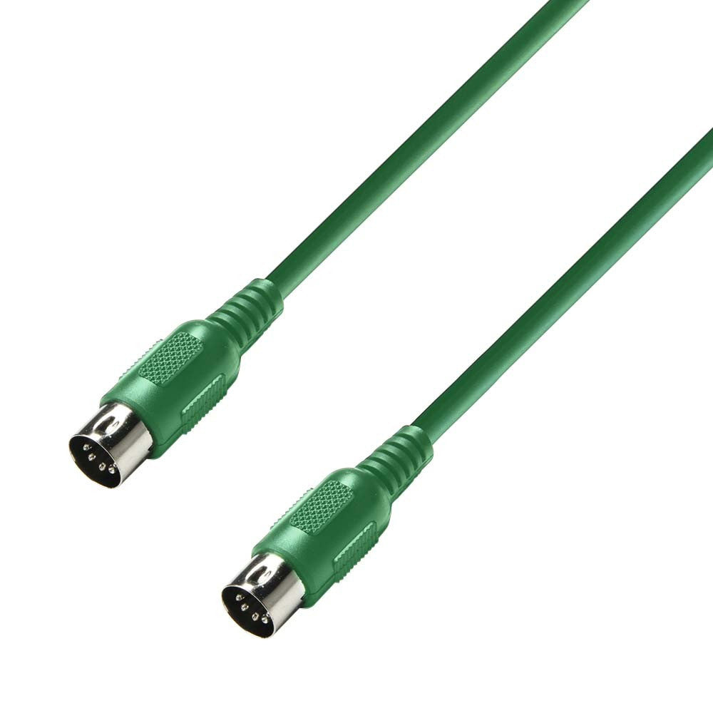 Adam Hall Cables K3 MIDI 0075 GRN - Câble MIDI 0,75 m vert